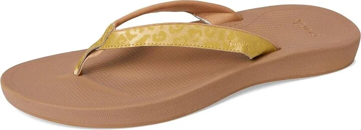Sanuk Cosmic Shores Leopard Women's Sandals Gold : 8 B - Medium, Rubber - Image 5