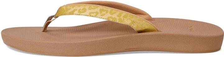 Sanuk Cosmic Shores Leopard Women's Sandals Gold : 8 B - Medium, Rubber - Image 6