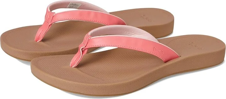 Sanuk Cosmic Shores Women's Shoes Sugar Coral : 7 B - Medium, Rubber