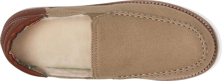 Sanuk Cozy Mat Low Men's Shoes Khaki : 7 D - Medium, Textile - Image 2