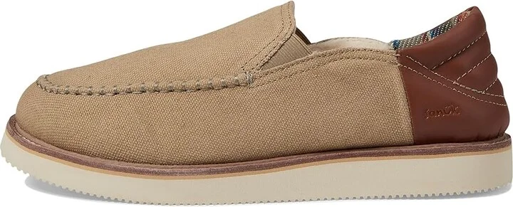 Sanuk Cozy Mat Low Men's Shoes Khaki : 7 D - Medium, Textile - Image 6