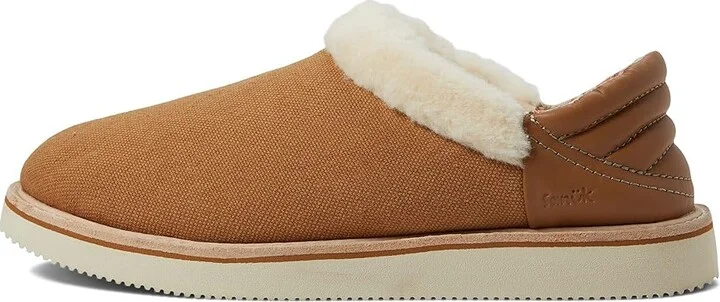 Sanuk Cozy Mat Low Women's Shoes Chestnut : 5 B - Medium, Textile/Leather - Image 6