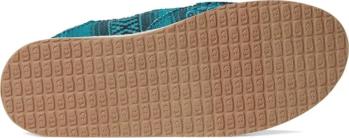 Sanuk Donna Blanket Women's Slip on Shoes Deep Lake : 5 B - Medium, Textile - Image 3