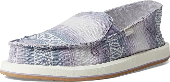 Sanuk Donna Blanket Women's Slip on Shoes Lavender Grey : 7 B - Medium, Textile - Image 5