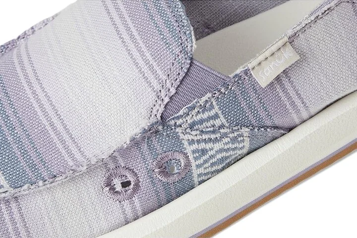 Sanuk Donna Blanket Women's Slip on Shoes Lavender Grey : 7 B - Medium, Textile - Image 7
