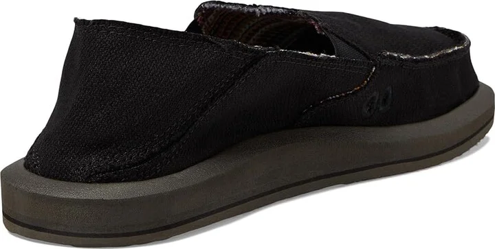 Sanuk Donna Hemp Two-Tone Women's Shoes Black : 5 B - Medium, Synthetic - Image 4