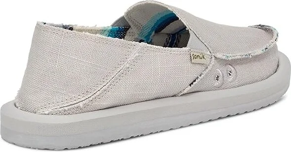 Sanuk Donna Hemp Women's Slip on Shoes Grey : 5 B - Medium, Canvas - Image 4