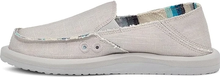 Sanuk Donna Hemp Women's Slip on Shoes Grey : 5 B - Medium, Canvas - Image 5
