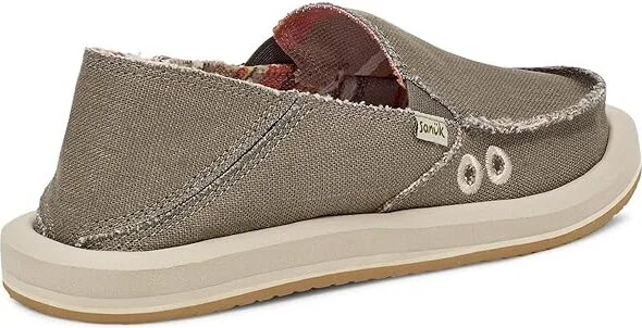 Sanuk Donna Hemp Women's Slip on Shoes Smokey Olive : 5 B - Medium, Canvas - Image 4