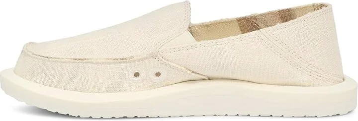 Sanuk Donna Hemp Women's Slip on Shoes White : 5 B - Medium, Canvas - Image 5