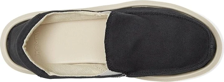 Sanuk Donna Mesa Women's Flat Shoes Black : 7 B - Medium, Cotton/Hemp - Image 2