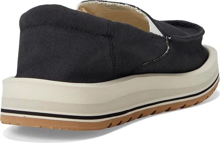 Sanuk Donna Mesa Women's Flat Shoes Black : 7 B - Medium, Cotton/Hemp - Image 4