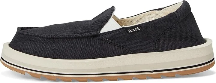 Sanuk Donna Mesa Women's Flat Shoes Black : 7 B - Medium, Cotton/Hemp - Image 6