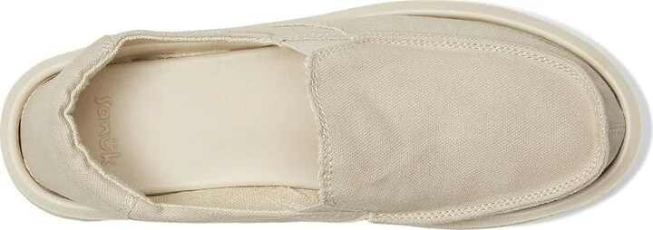 Sanuk Donna Mesa Women's Flat Shoes Brown Rice : 10 B - Medium, Cotton/Hemp - Image 2