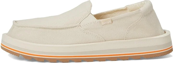 Sanuk Donna Mesa Women's Flat Shoes Brown Rice : 10 B - Medium, Cotton/Hemp - Image 6