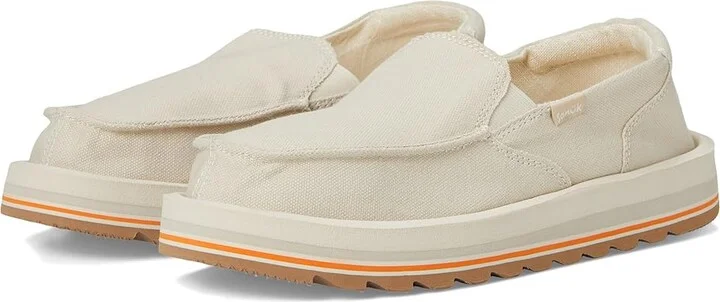 Sanuk Donna Mesa Women's Flat Shoes Brown Rice : 10 B - Medium, Cotton/Hemp