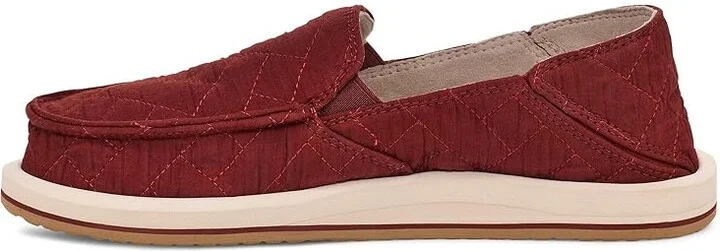Sanuk Donna Quilted Women's Shoes Fired Brick : 11 B - Medium, Rubber/Synthetic - Image 5