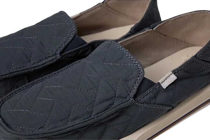 Sanuk Donna Quilted Women's Shoes Slate : 9 B - Medium, Rubber/Synthetic - Image 7