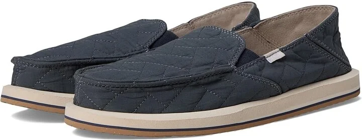 Sanuk Donna Quilted Women's Shoes Slate : 9 B - Medium, Rubber/Synthetic
