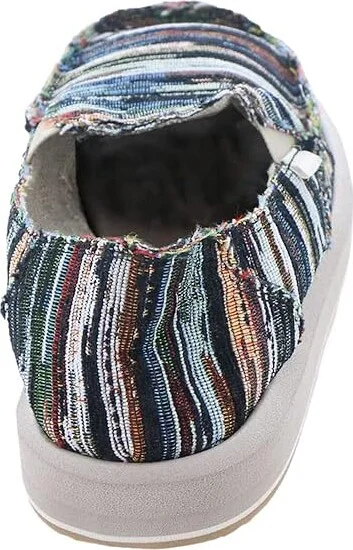Sanuk Donna Soft Top Grandma's Couch Women's Shoes Black : 5 B - Medium, Textile - Image 4