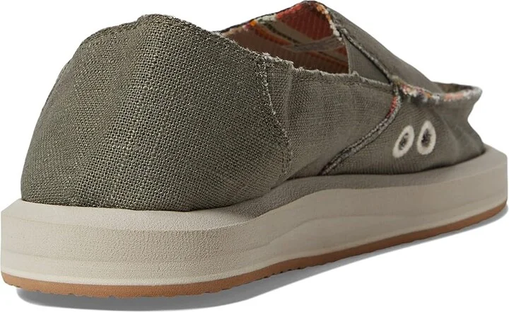 Sanuk Donna Soft Top Hemp Women's Shoes Smokey Olive : 10 B - Medium - Image 4