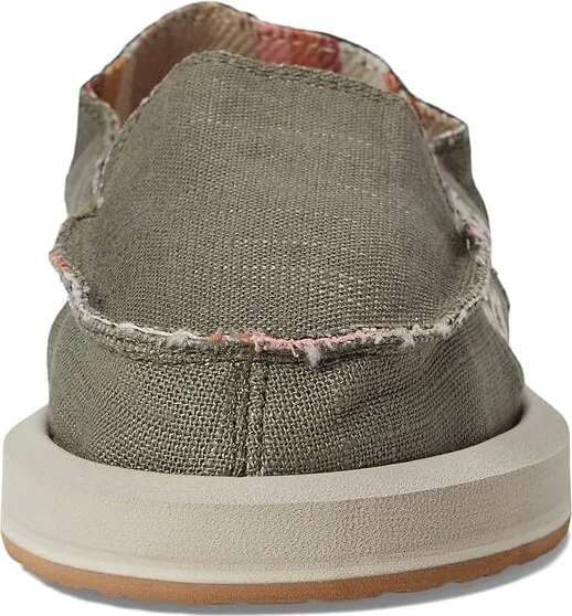 Sanuk Donna Soft Top Hemp Women's Shoes Smokey Olive : 10 B - Medium - Image 5
