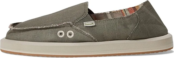 Sanuk Donna Soft Top Hemp Women's Shoes Smokey Olive : 10 B - Medium - Image 6