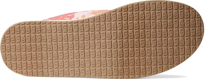 Sanuk Donna Tropics Women's Flat Shoes Sugar Coral : 5 B - Medium, Cotton/Polyester/Rubber - Image 3