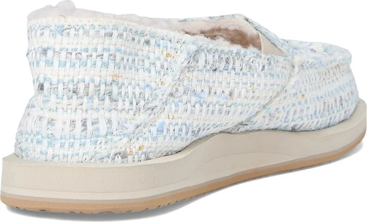 Sanuk Donna Tweed Chill Women's Shoes White : 10 B - Medium - Image 4