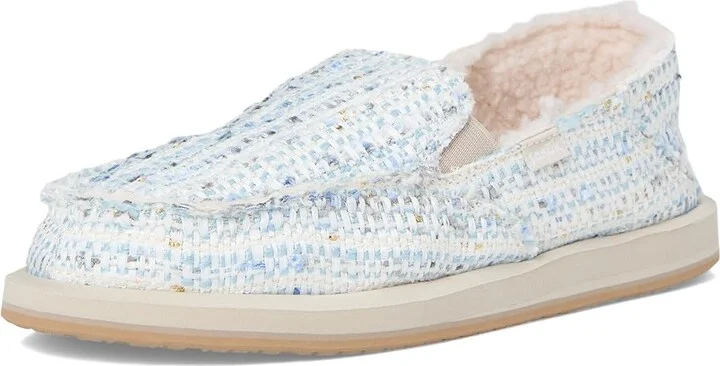 Sanuk Donna Tweed Chill Women's Shoes White : 10 B - Medium - Image 5