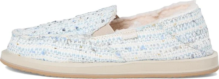 Sanuk Donna Tweed Chill Women's Shoes White : 10 B - Medium - Image 6