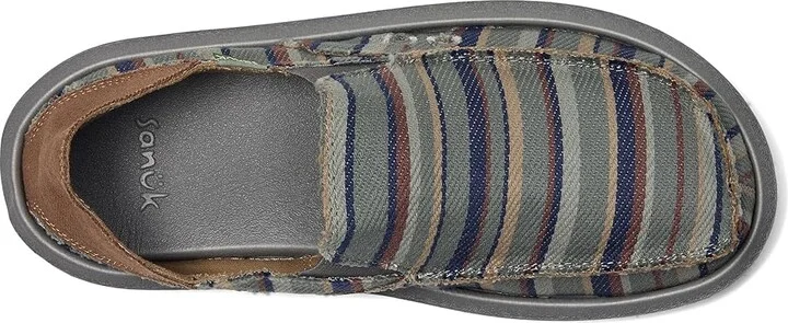 Sanuk Donny Blanket Men's Shoes Grey : 7 D - Medium, Cotton - Image 2