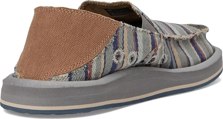 Sanuk Donny Blanket Men's Shoes Grey : 7 D - Medium, Cotton - Image 4