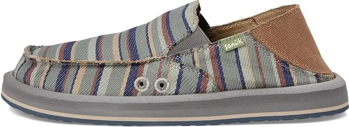 Sanuk Donny Blanket Men's Shoes Grey : 7 D - Medium, Cotton - Image 6