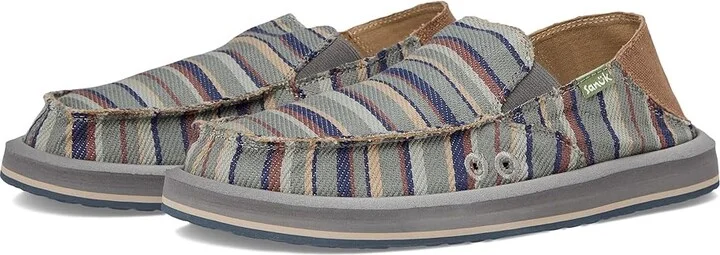 Sanuk Donny Blanket Men's Shoes Grey : 7 D - Medium, Cotton