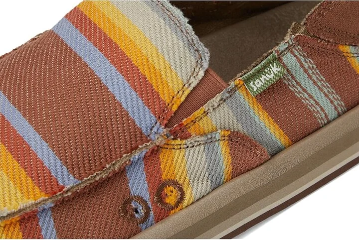 Sanuk Donny Blanket Men's Shoes Kona Sunrise : 13 D - Medium, Cotton - Image 7