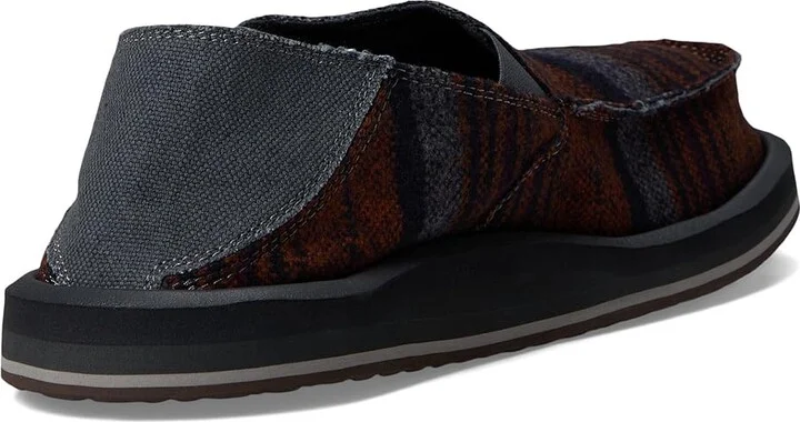 Sanuk Donny Felt Stripe Men's Lace-up Boots Rust : 10 M, Rubber - Image 4