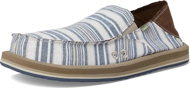 Sanuk Donny Nautical Men's Lace-up Boots Navy : 7 D - Medium, Cotton - Image 5