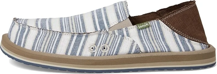 Sanuk Donny Nautical Men's Lace-up Boots Navy : 7 D - Medium, Cotton - Image 6