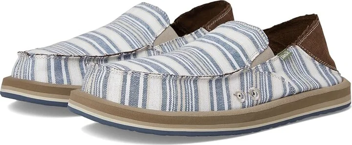 Sanuk Donny Nautical Men's Lace-up Boots Navy : 7 D - Medium, Cotton