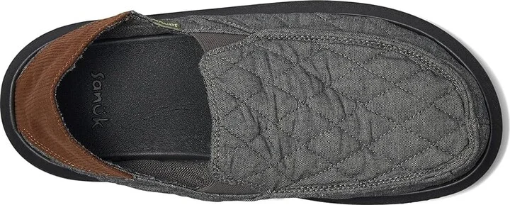 Sanuk Donny Quilted Men's Lace-up Boots Charcoal : 13 D - Medium, Synthetic - Image 2