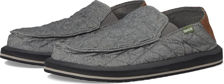 Sanuk Donny Quilted Men's Lace-up Boots Charcoal : 13 D - Medium, Synthetic