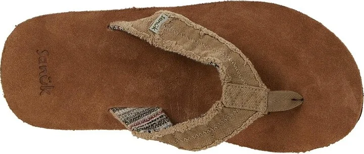 Sanuk Fraid Not Soft Top Men's Shoes Natural : 14 D - Medium, Textile - Image 2