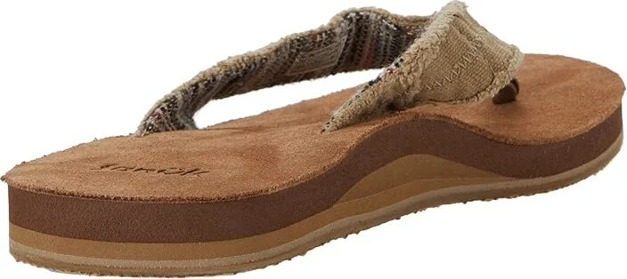 Sanuk Fraid Not Soft Top Men's Shoes Natural : 14 D - Medium, Textile - Image 4