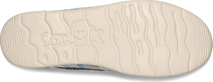Sanuk Hangout Lite Blanket Women's Shoes Blue : 8 B - Medium, Synthetic - Image 3