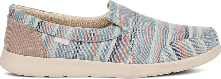 Sanuk Hangout Lite Blanket Women's Shoes Blue : 8 B - Medium, Synthetic - Image 6