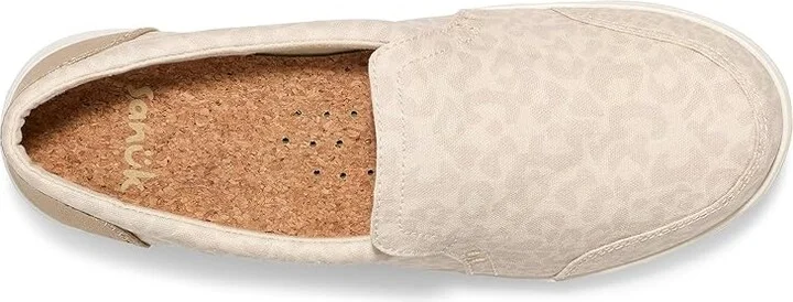 Sanuk Hangout Lite Glam Women's Shoes Snow Leopard : 6 B - Medium, Canvas - Image 2