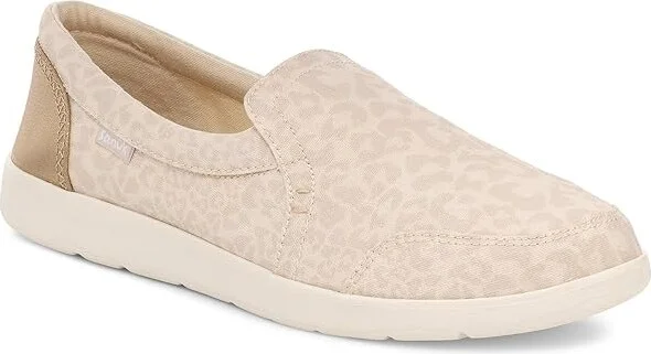Sanuk Hangout Lite Glam Women's Shoes Snow Leopard : 6 B - Medium, Canvas