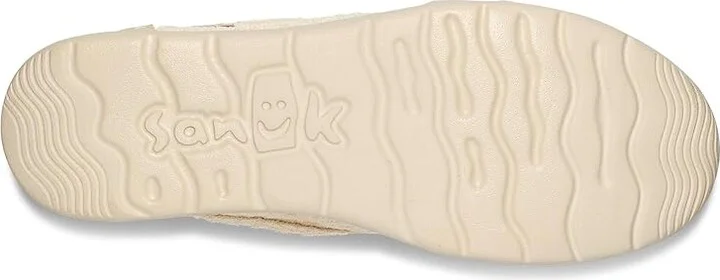 Sanuk Hangout Lite Hex Women's Shoes White : 8 B - Medium, Suede - Image 3