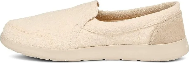 Sanuk Hangout Lite Hex Women's Shoes White : 8 B - Medium, Suede - Image 5